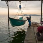 Lever de soleil et poses longues sur l'étang de Thau